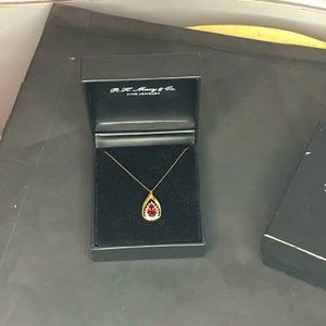10K Gemstone & Diamond Necklace
